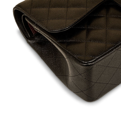 Chanel Classic Flap Caviar Black Shoulder Bag Style 51