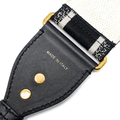 Dior Shoulder Strap Oblique Canvas Black