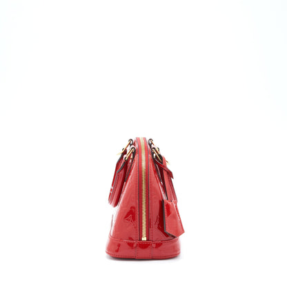 Louis Vuitton Alma BB Patent Red with GHW