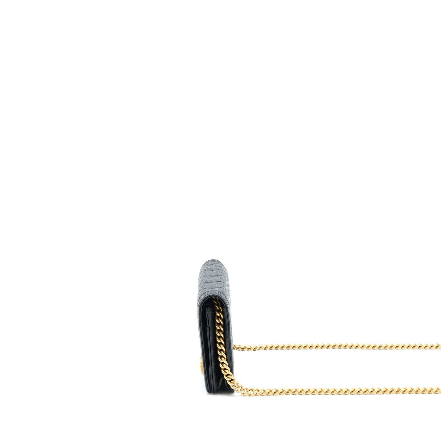 Chanel Boy Caviar Black Chain Crossbody