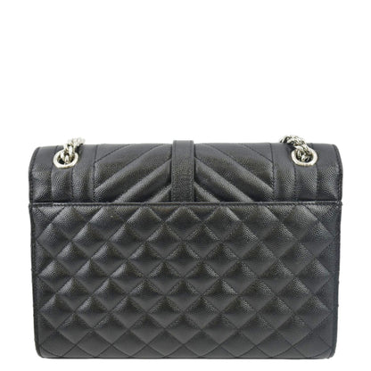 Saint Laurent Envelope Leather Black Crossbody Style 4