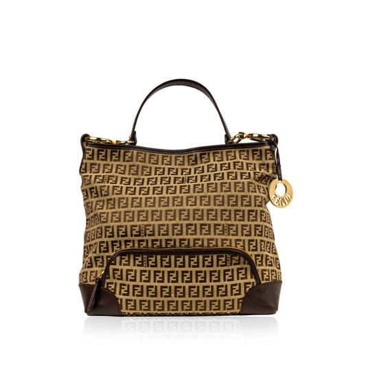 Fendi Tote Leather Red Tote Bag Style 27