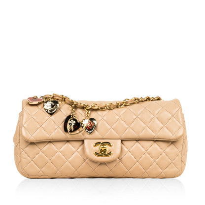 Chanel Classic Flap Lambskin Gold Shoulder Bag Style 109