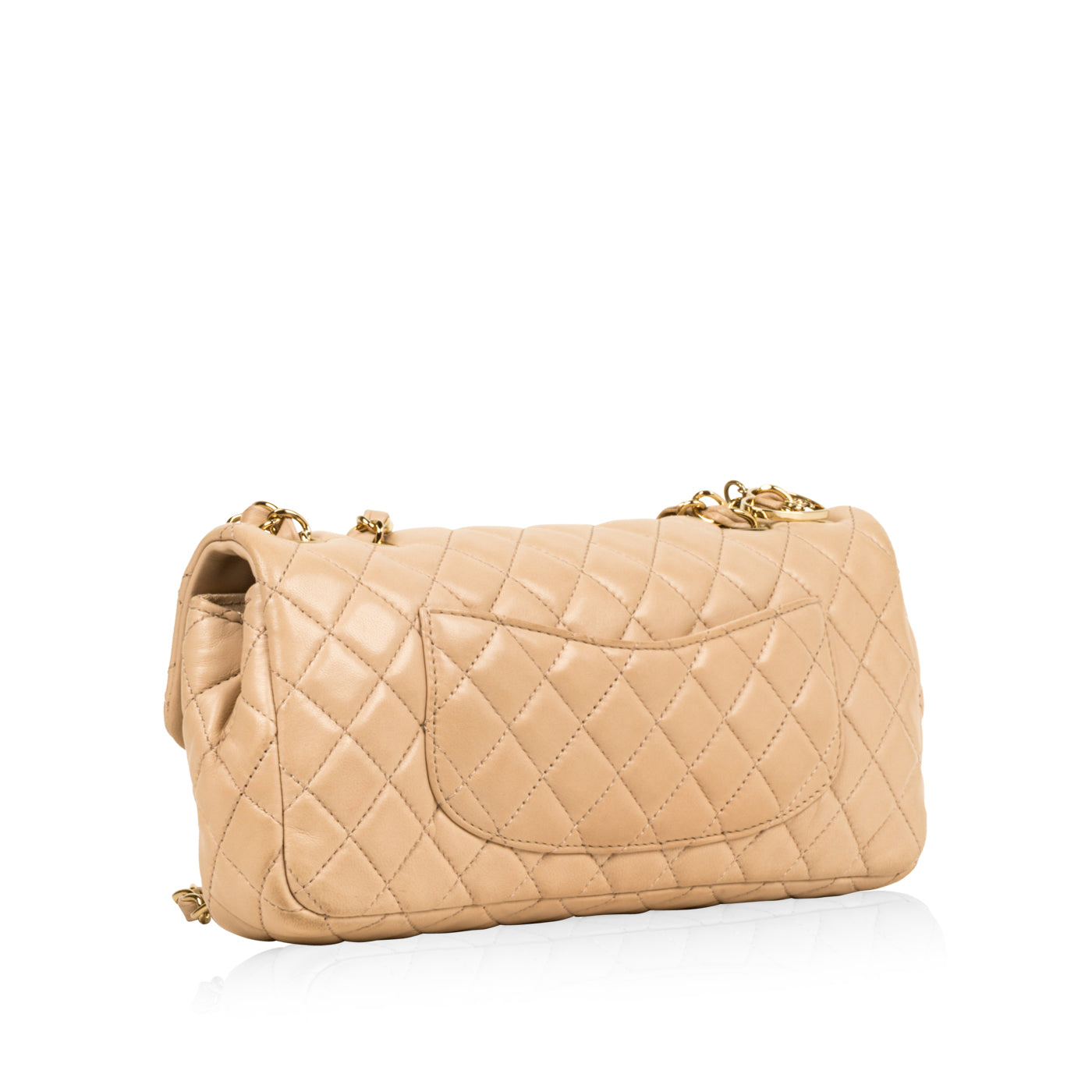 Chanel Classic Flap Lambskin Gold Shoulder Bag Style 109