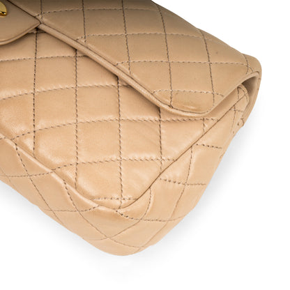 Chanel Classic Flap Lambskin Gold Shoulder Bag Style 109