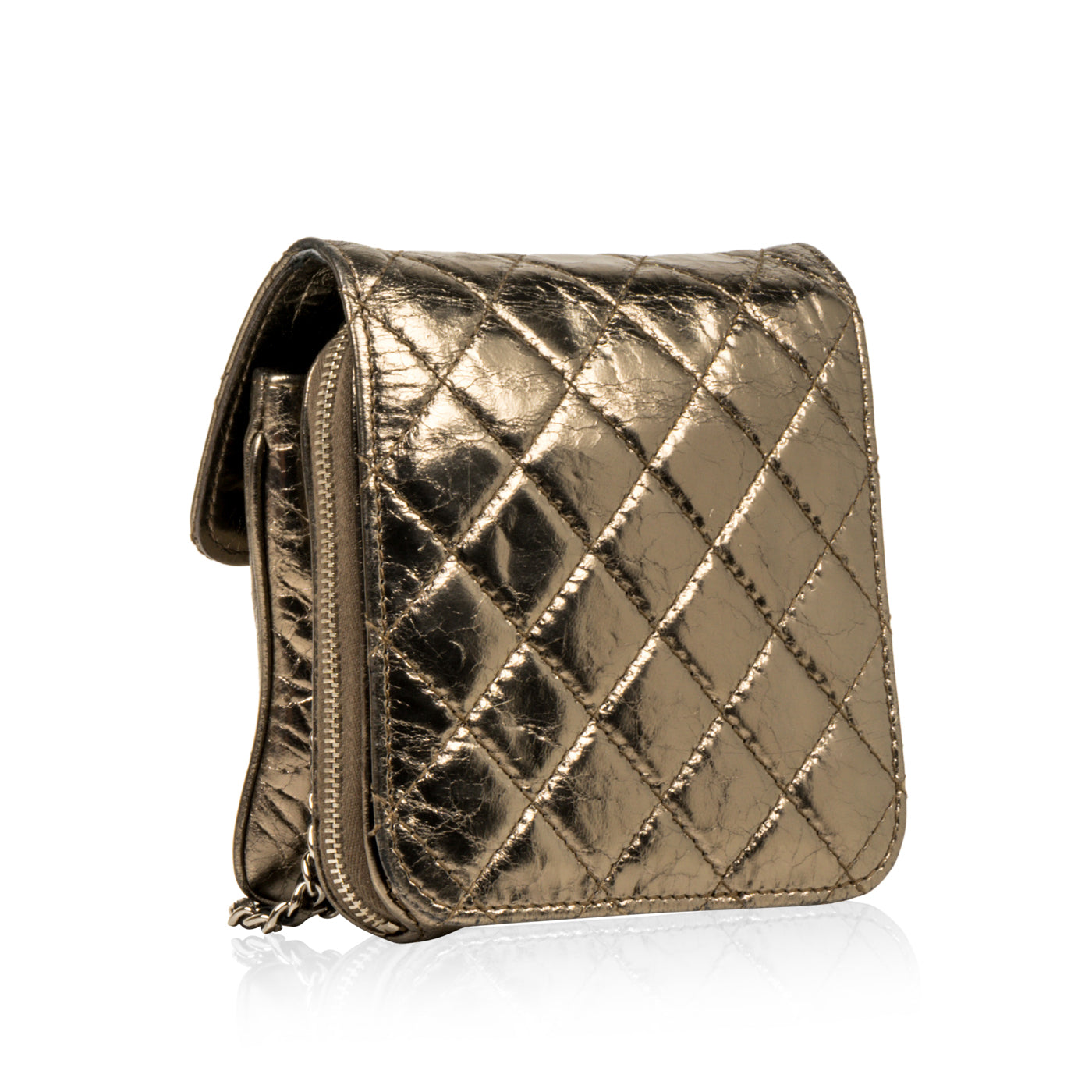 Chanel Metallic Crossbody Bag Calm