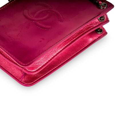 Chanel Metallic Pink Phone Crossbody