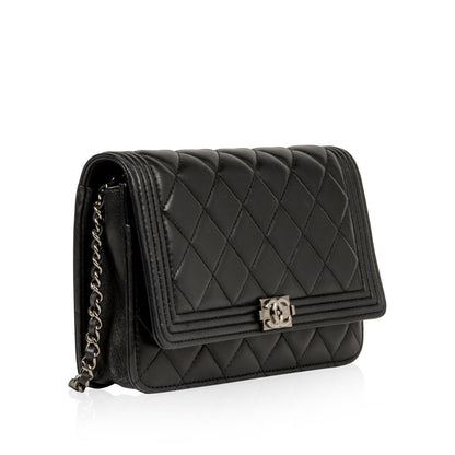 Chanel Classic Flap Lambskin Black Crossbody Style 3