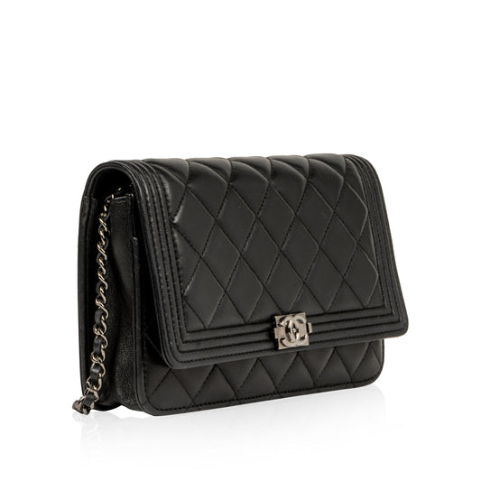 Chanel Classic Flap Lambskin Black Crossbody Lambskin