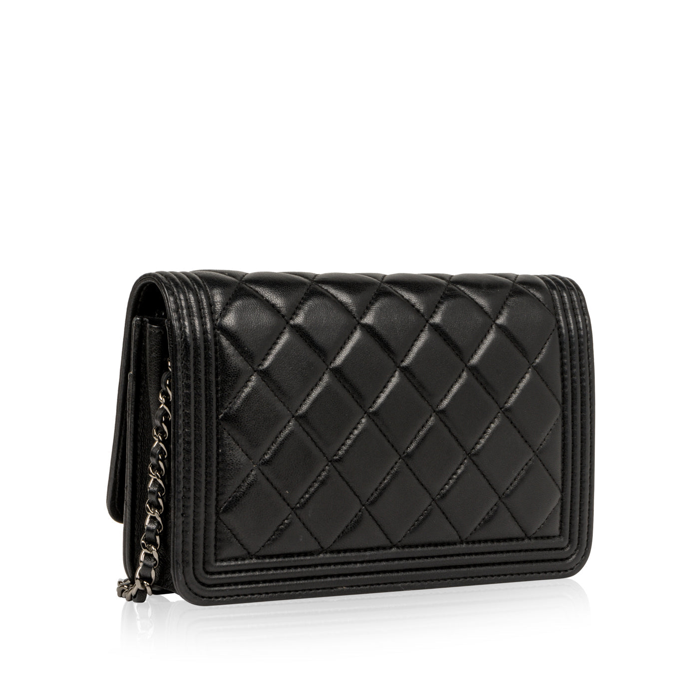Chanel Classic Flap Lambskin Black Crossbody Style 3