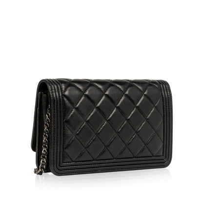 Chanel Classic Flap Lambskin Black Crossbody Style 3