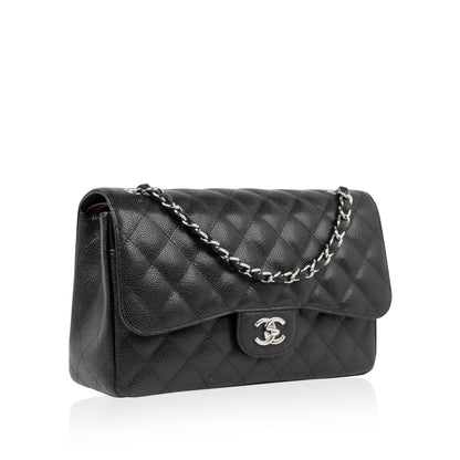 Chanel Classic Flap Caviar Black Shoulder Bag Style 64