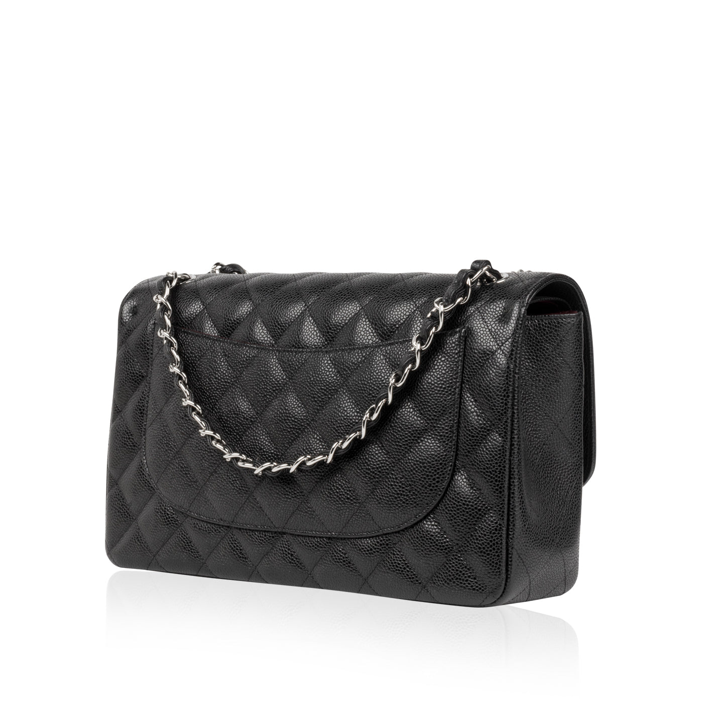 Chanel Classic Flap Caviar Black Shoulder Bag Style 64
