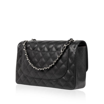 Chanel Classic Flap Caviar Black Shoulder Bag Style 64