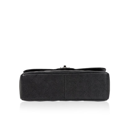 Chanel Classic Flap Caviar Black Shoulder Bag Style 64