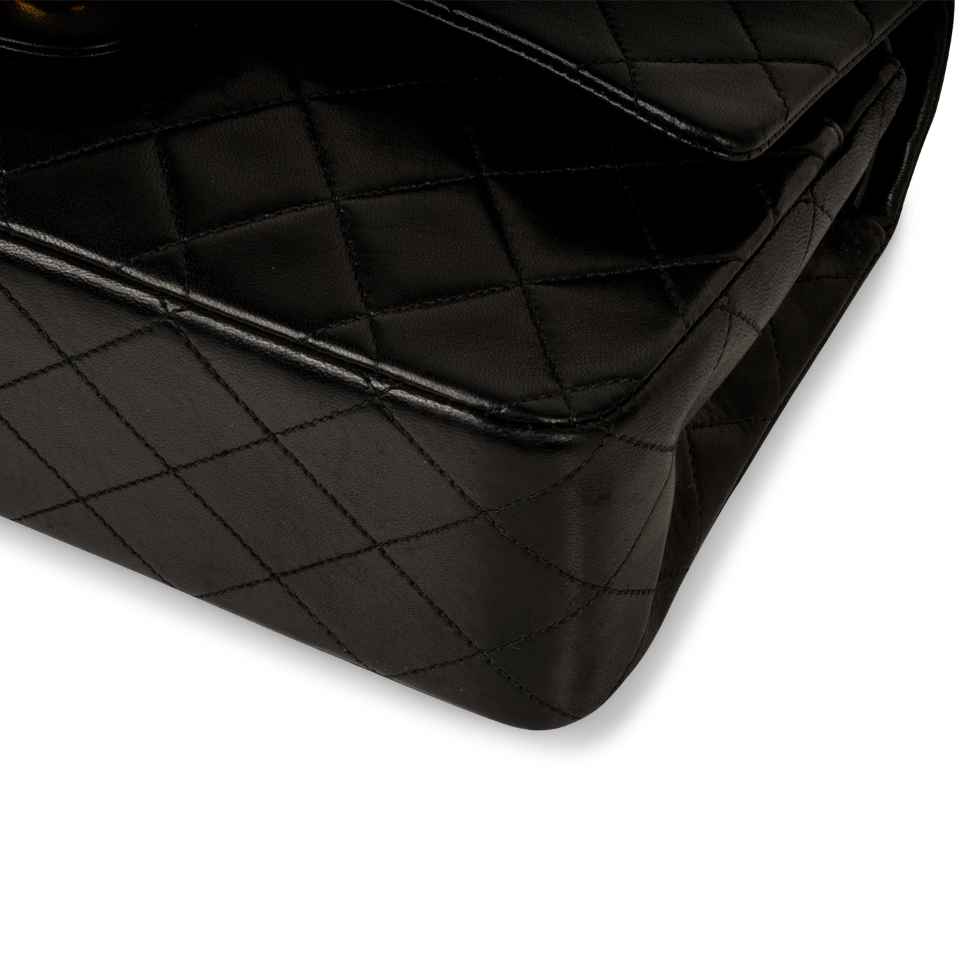 Chanel Classic Flap Lambskin Black Shoulder Bag Style 150