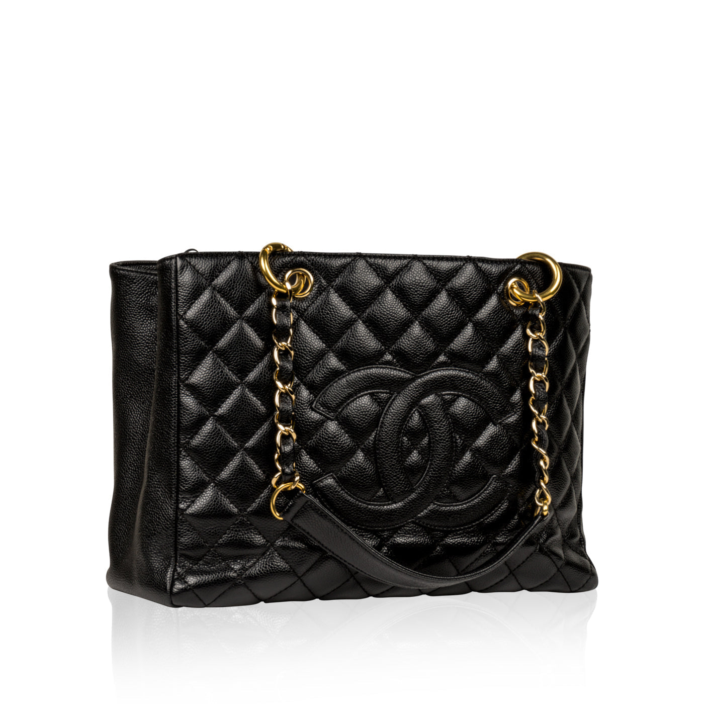 Chanel Timeless Caviar Black Tote Bag Style 12