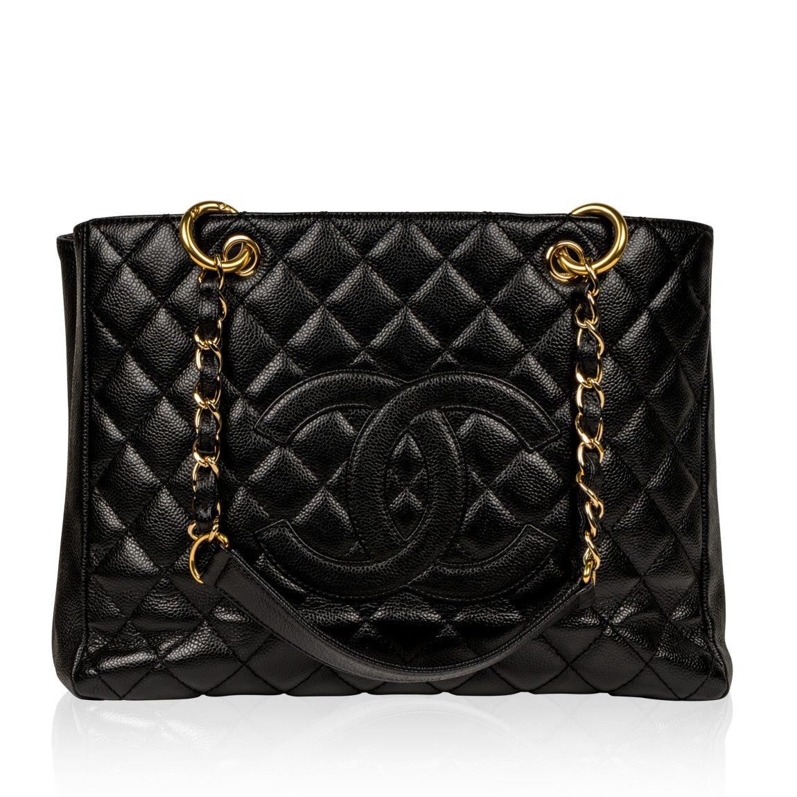 Chanel Timeless Caviar Black Tote Bag Style 12