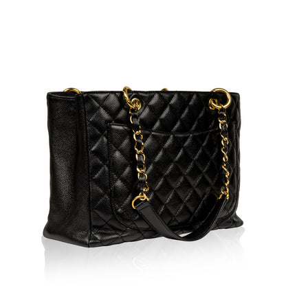Chanel Timeless Caviar Black Tote Bag Style 12