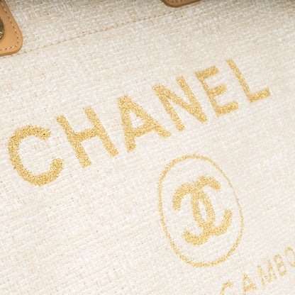 Chanel Cambon Canvas Gold Tote Bag Style 3