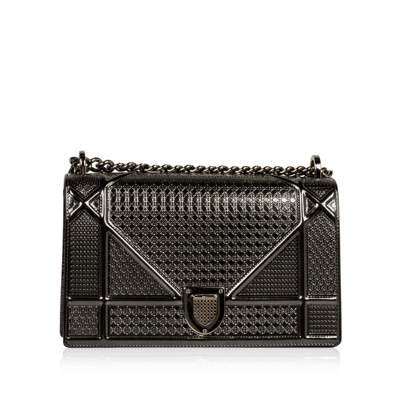 Dior Chain Leather Tote Bag