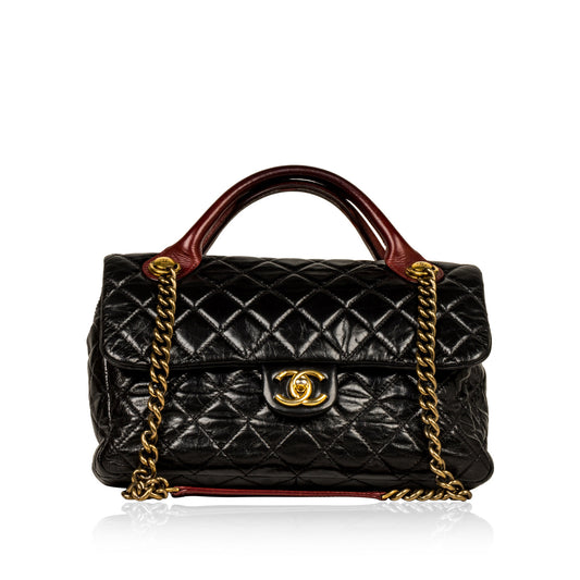 Chanel Timeless Leather Black Handbag Leather