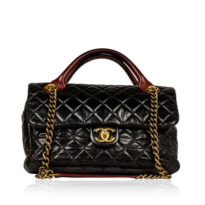 Chanel Timeless Leather Black Handbag Leather