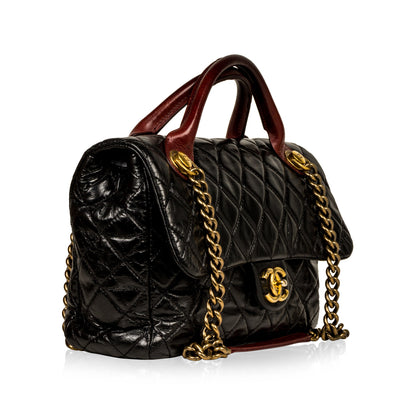 Chanel Timeless Leather Black Handbag Leather