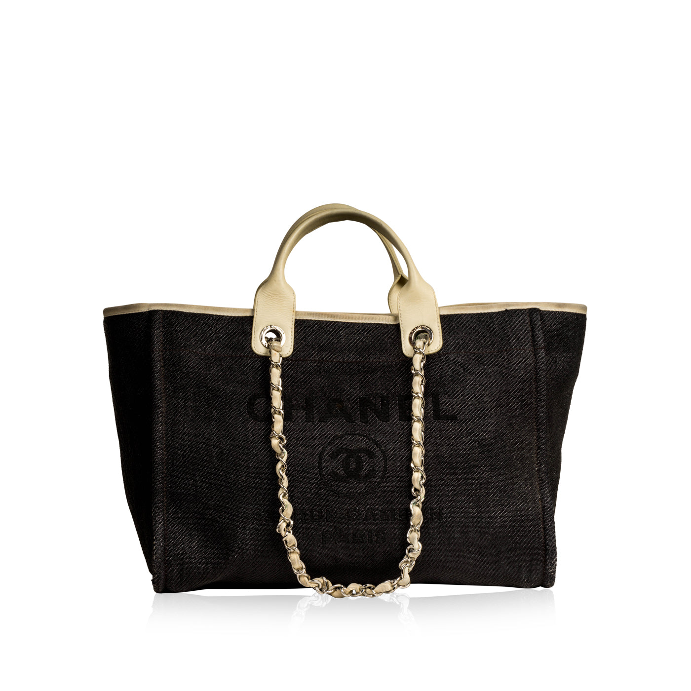Chanel Cambon Leather Black Tote Bag Style 5