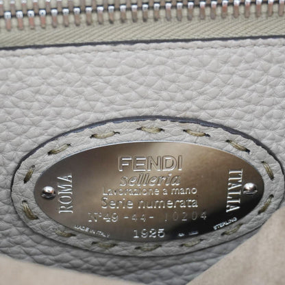 Fendi Peekaboo Leather Red Shoulder Bag Leather