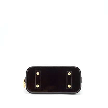 Louis Vuitton Alma BB Patent Amarante Raye GHW