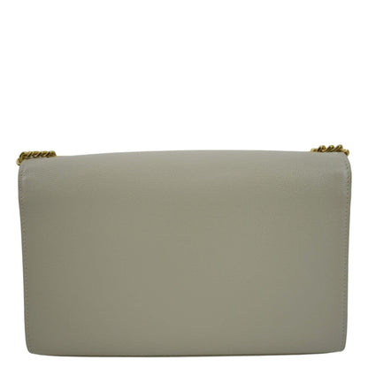 Saint Laurent Kate Leather White Crossbody