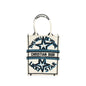 Dior Vertical Book Tote Lucky Star Embroidery White/Multicolour