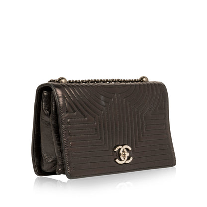 Chanel Leather Black Shoulder Bag Leather