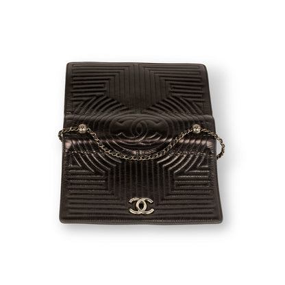 Chanel Leather Black Shoulder Bag Leather