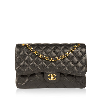 Chanel Classic Flap Caviar Black Shoulder Bag Style 63