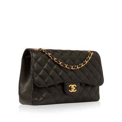 Chanel Classic Flap Caviar Black Shoulder Bag Style 63