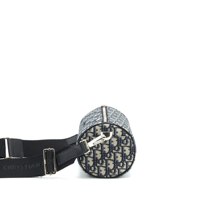 Dior Blue Oblique Messenger Roller Purse