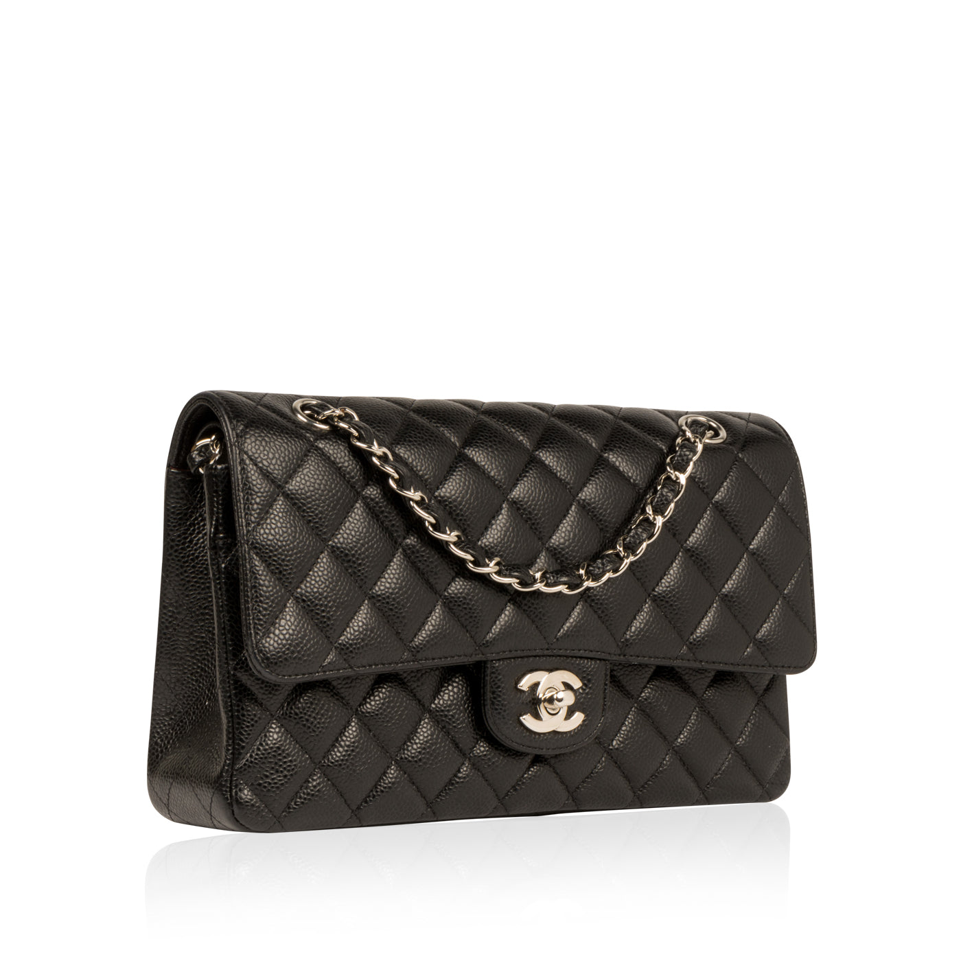 Chanel Classic Flap Caviar Black Shoulder Bag Style 99