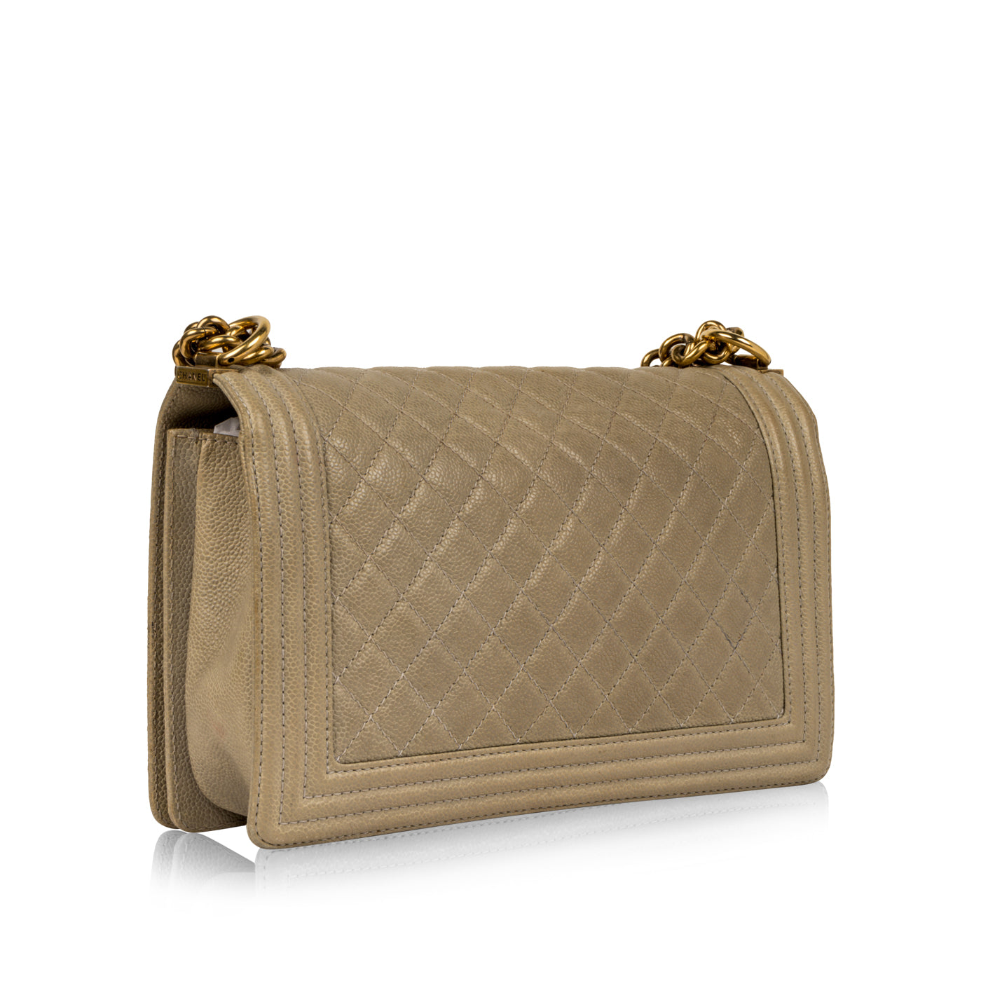 Chanel Classic Flap Caviar Gold Shoulder Bag Style 44