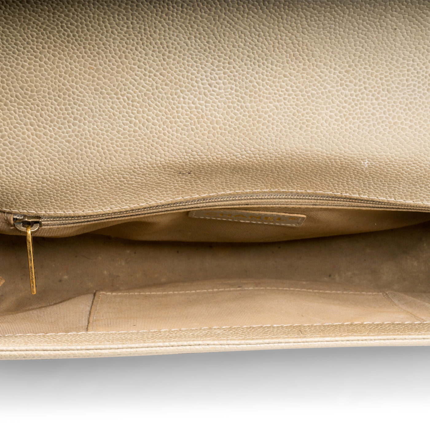 Chanel Classic Flap Caviar Gold Shoulder Bag Style 44