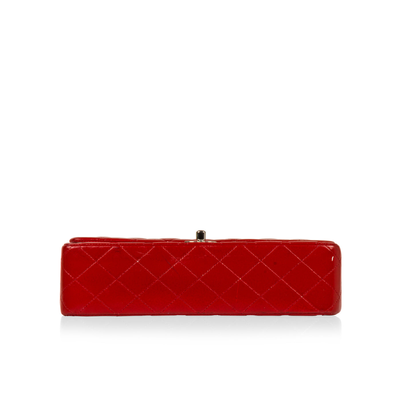 Chanel Classic Flap Lambskin Silver Shoulder Bag Style 24