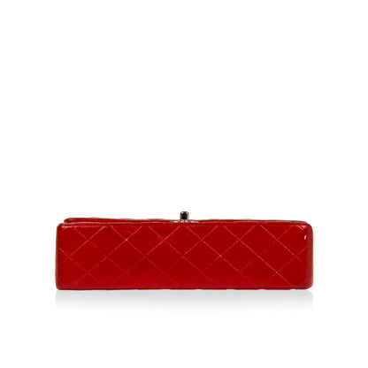 Chanel Classic Flap Lambskin Silver Shoulder Bag Style 24
