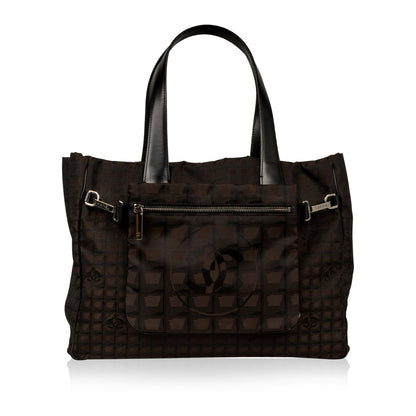 Chanel Shopping Tote Leather Black Tote Bag