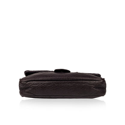 Chanel Classic Flap Calfskin Silver Shoulder Bag