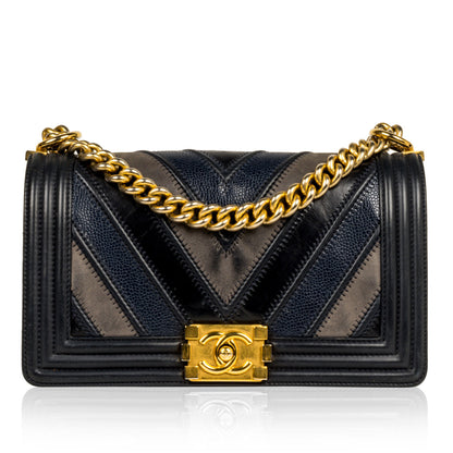 Chanel Classic Flap Caviar Gold Shoulder Bag Style 43