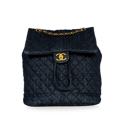 Chanel Timeless Quilted Gold Backpack