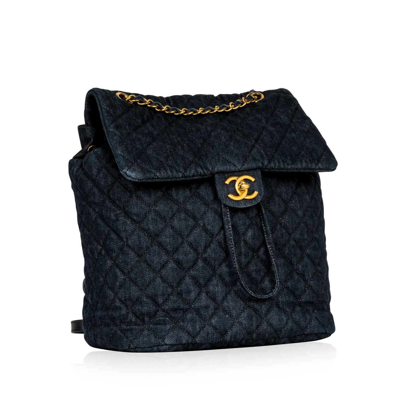 Chanel Timeless Quilted Gold Backpack