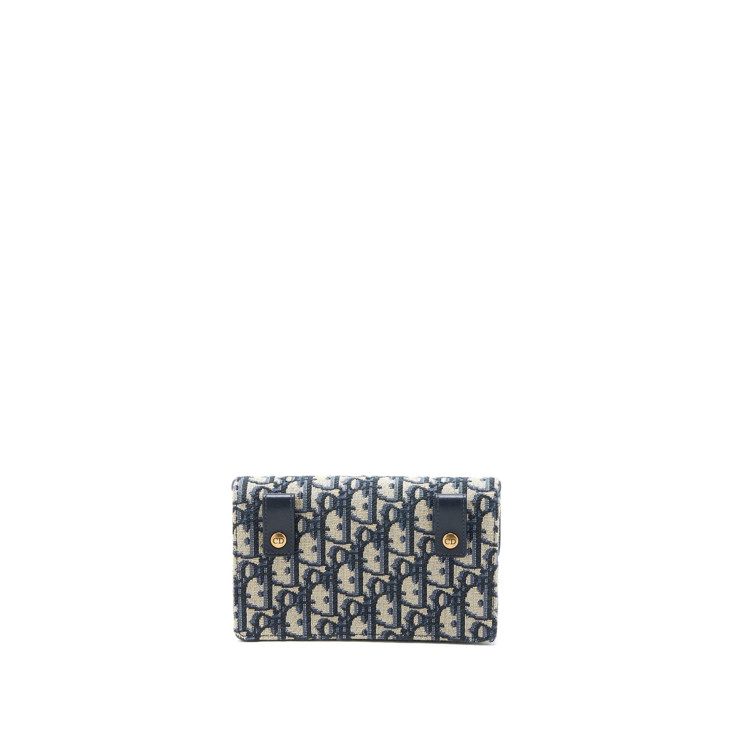 Dior Saddle Belt Pouch Blue Oblique Jacquard Brushed