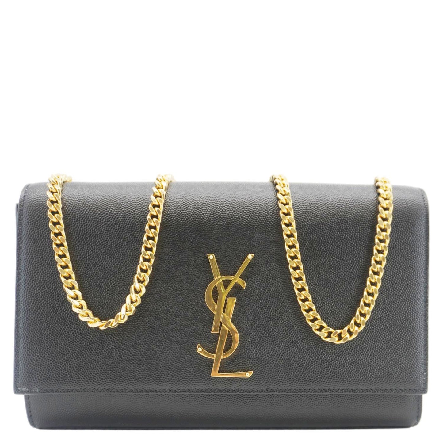 Saint Laurent Kate Leather Black Crossbody Style 22